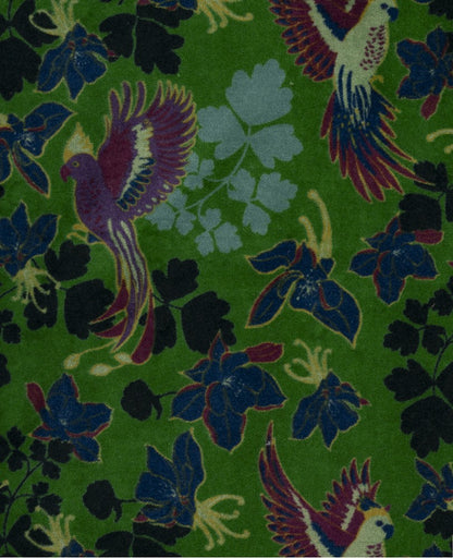 Small Velvet Pouch - Vibrant green