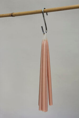 6 Slim Tapered Candles - Pink Blossom