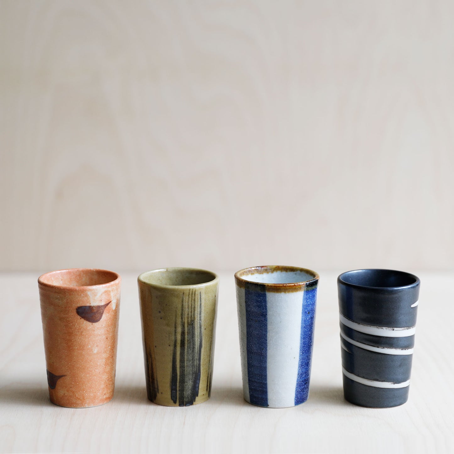 Set of Four Japanese ceramic Teacups