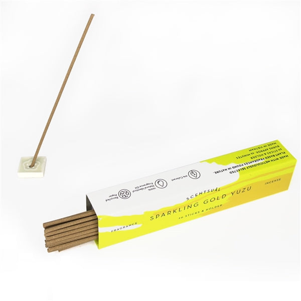 Scentsual Incense Sticks - Sparkling Gold Yuzu