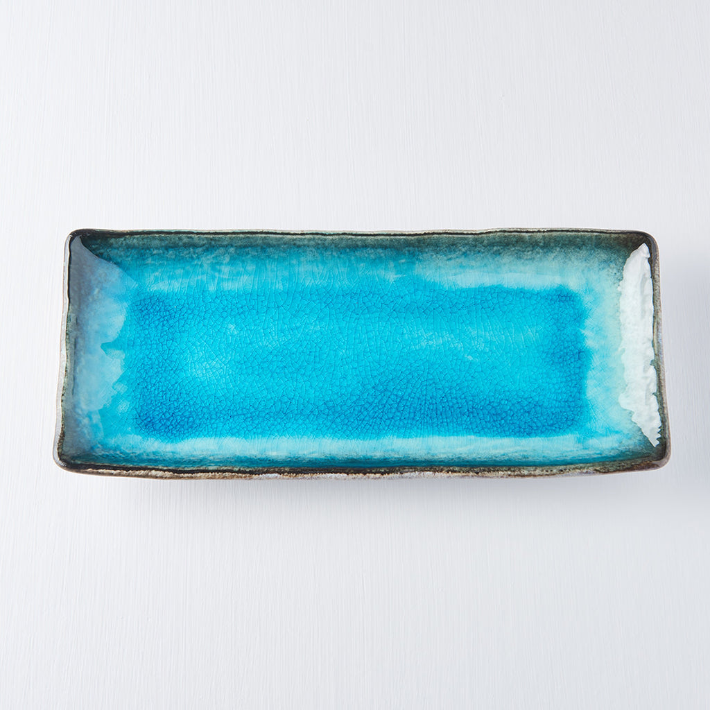 Sky Blue Sashimi Plate