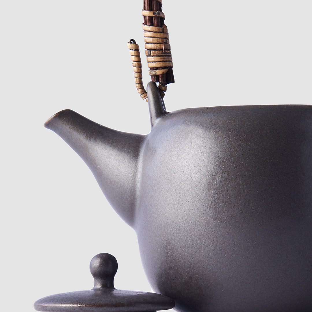 Japanese Matt Black Teapot