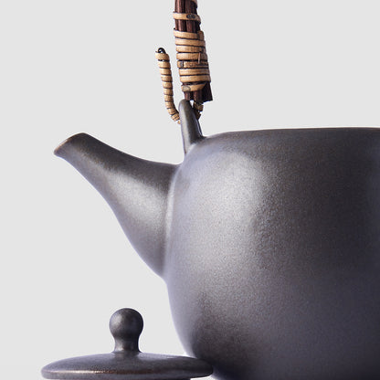 Japanese Matt Black Teapot