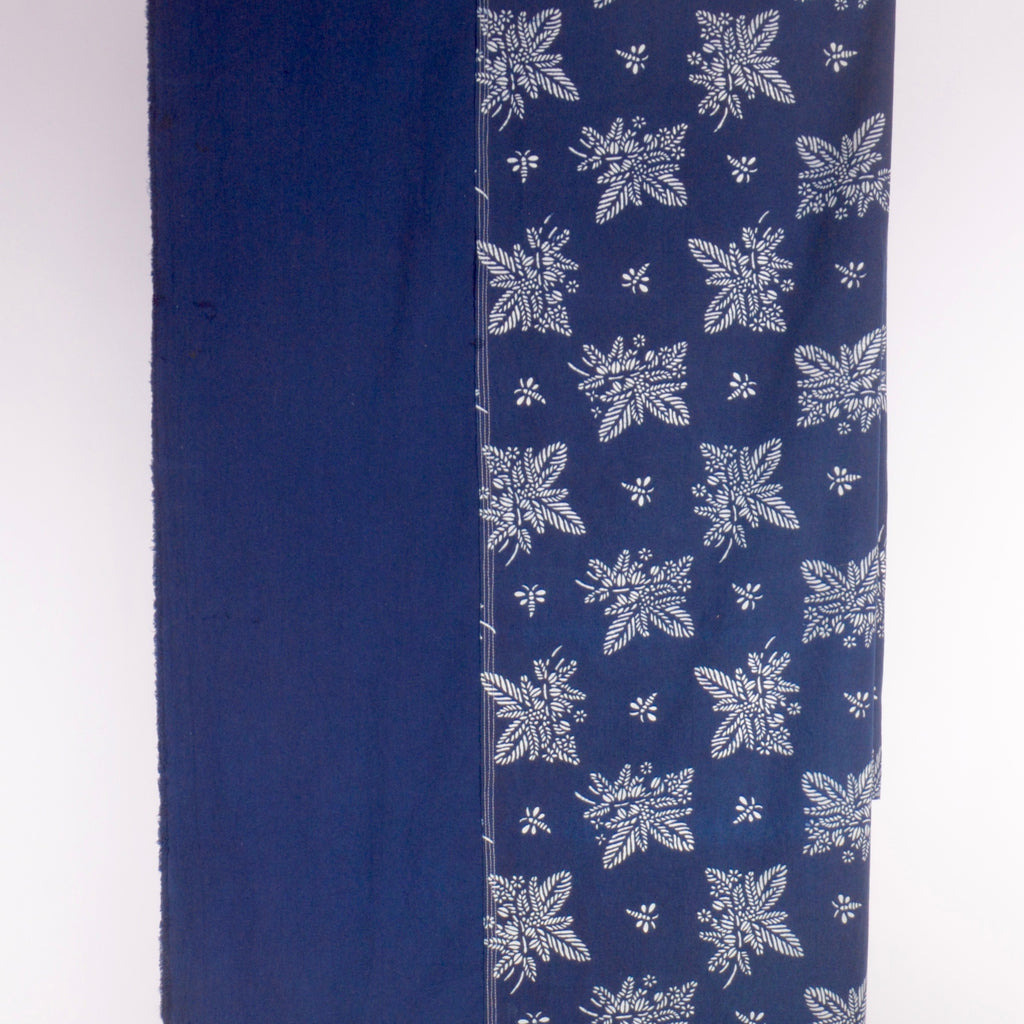 Table cloth with Indigo & Blue & White Botanical Pattern 'Coffee Tea or Me' - Chinese homewares- Rouge Shop antique stores London - city furniture