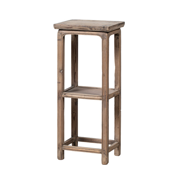 Rustic Wooden Chinese Display Plant Stand