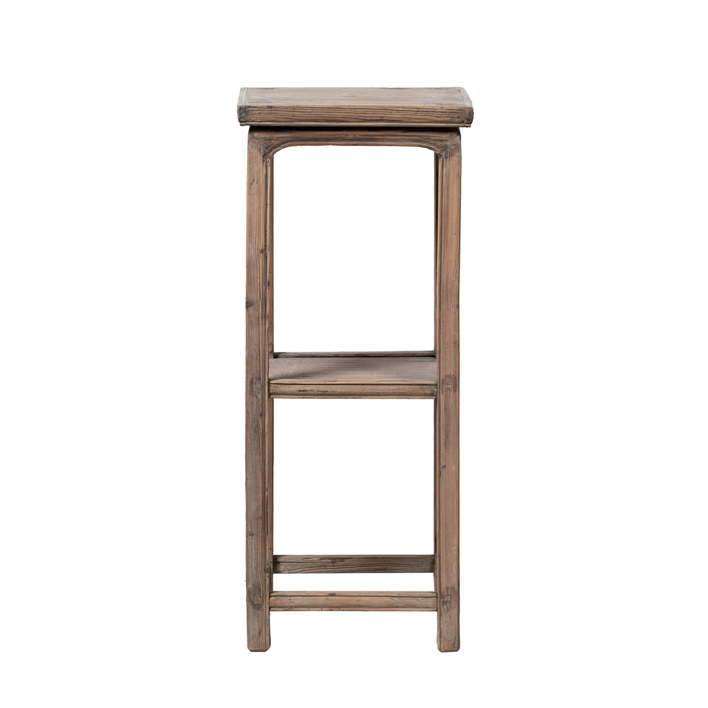 Rustic Wooden Chinese Display Plant Stand