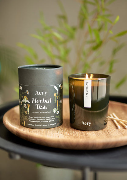 Herbal Tea Scented Candle - Chamomile Lavender and Eucalyptus