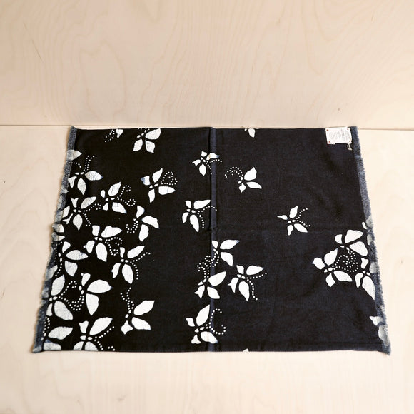 Table Place Mat with Indigo & Blue & White Butterfly Patterns