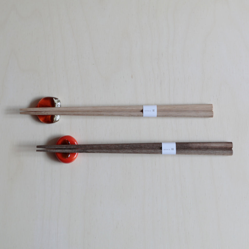 Chopstick set - Chestnut & Persimmon