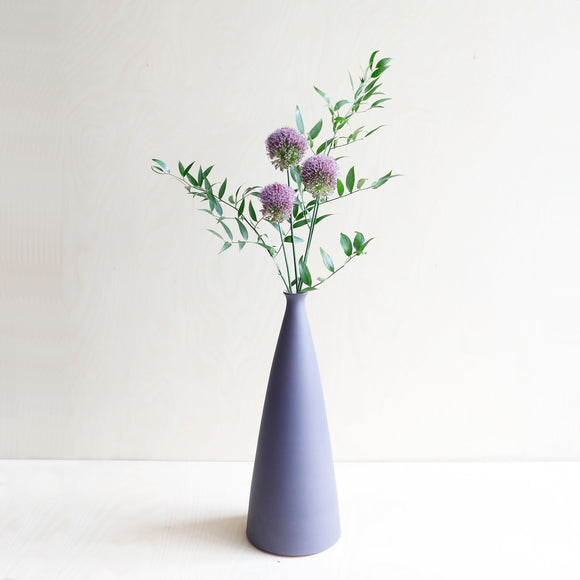 Porcelain Purple and Peach Vase