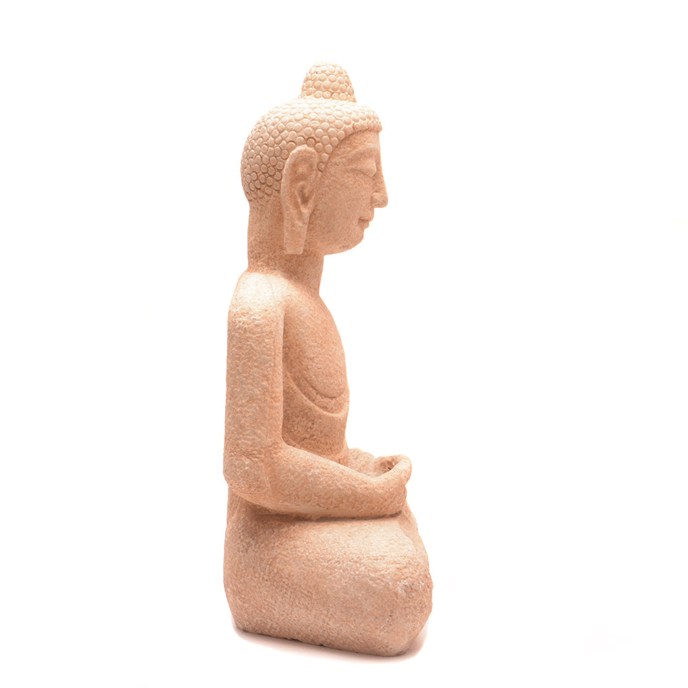 Hand Carved Stone Seated Buddha No 6 - Chinese homewares- Rouge Shop antique stores London - city furniture