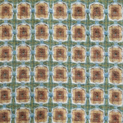 Sage and Moss Basket Weave Throw by Paulette Rollo