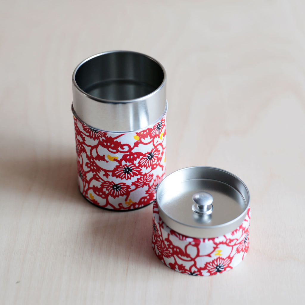 Tin Tea box - Red