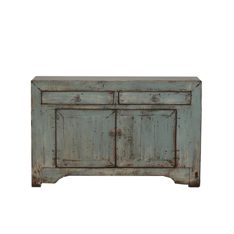Vintage Pale Blue Cabinet from Dongbei