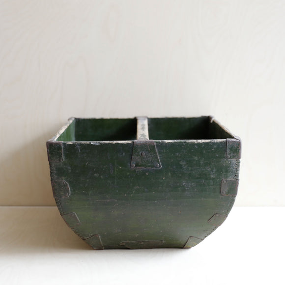 Vintage Wooden Rice Bucket No 03