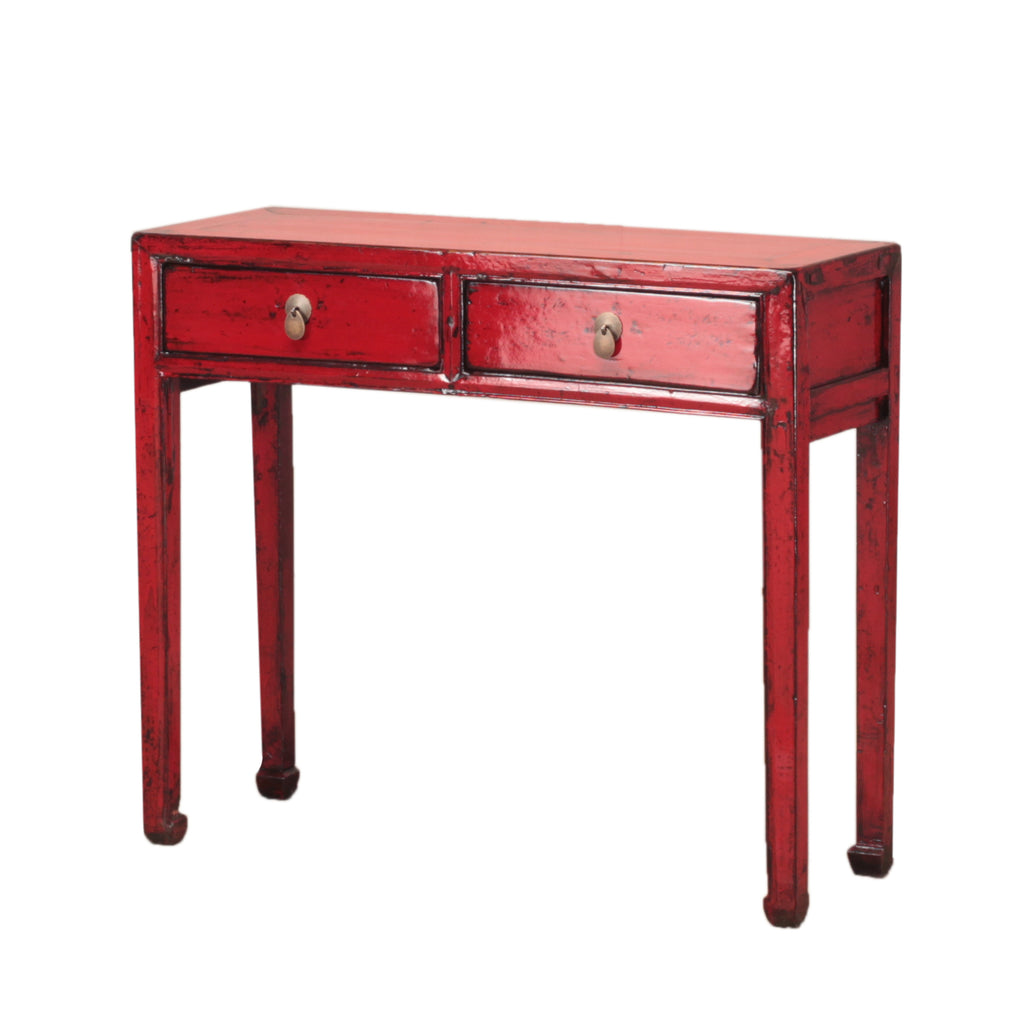 Vintage Chinese Desk Red from Shandong