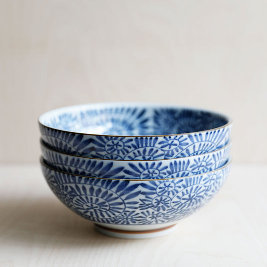 Arabesque Pattern Ceramic Salad Bowl