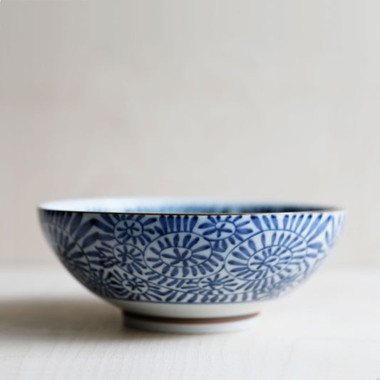 Arabesque Pattern Ceramic Salad Bowl