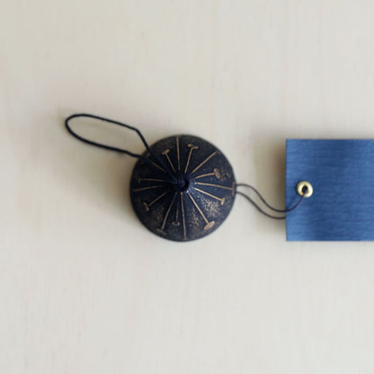 Japanese Cast Iron Wind Bell - Black