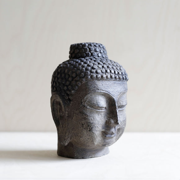Hand Carved Stone Buddha Head