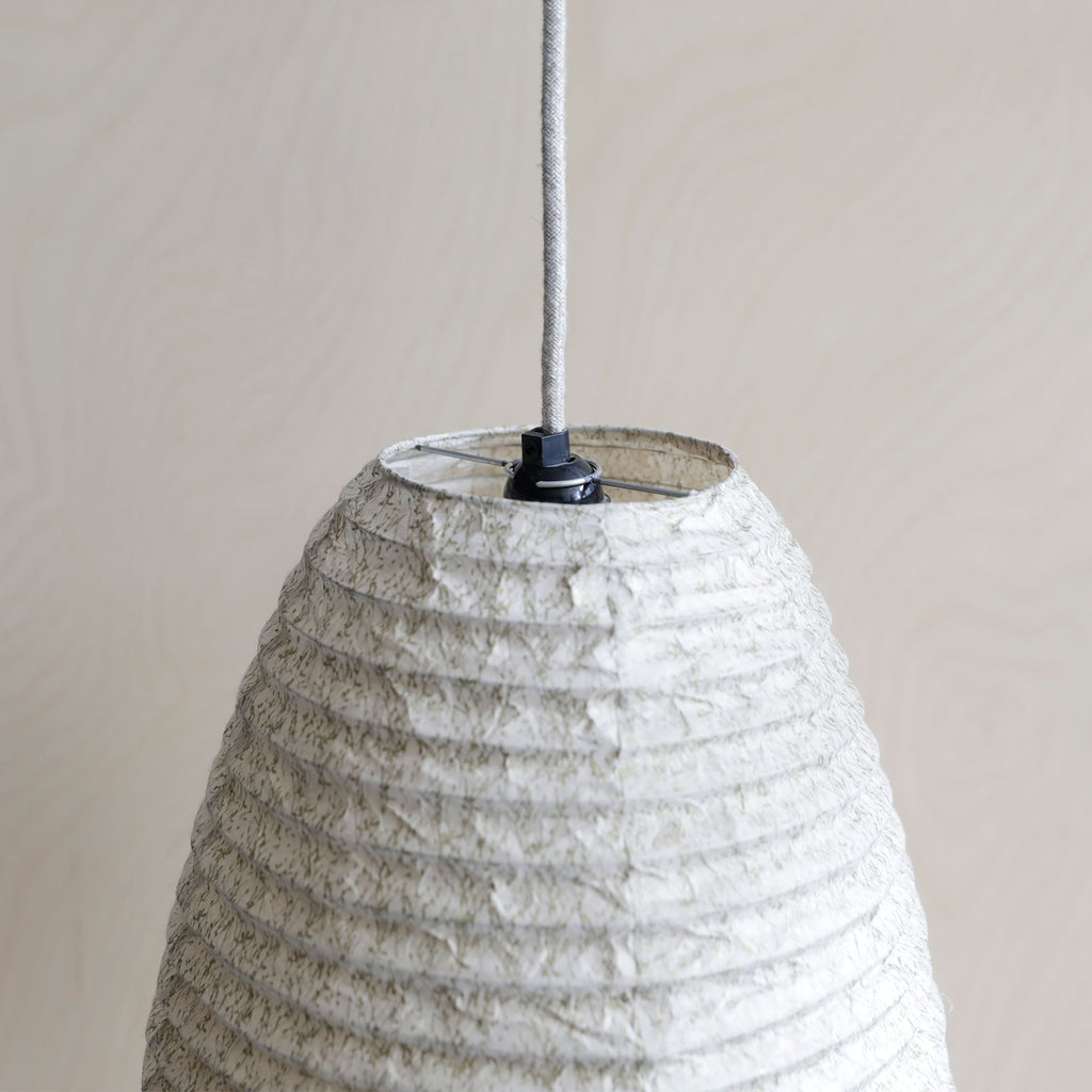Lokta paper lampshade - Berry twigs Gold