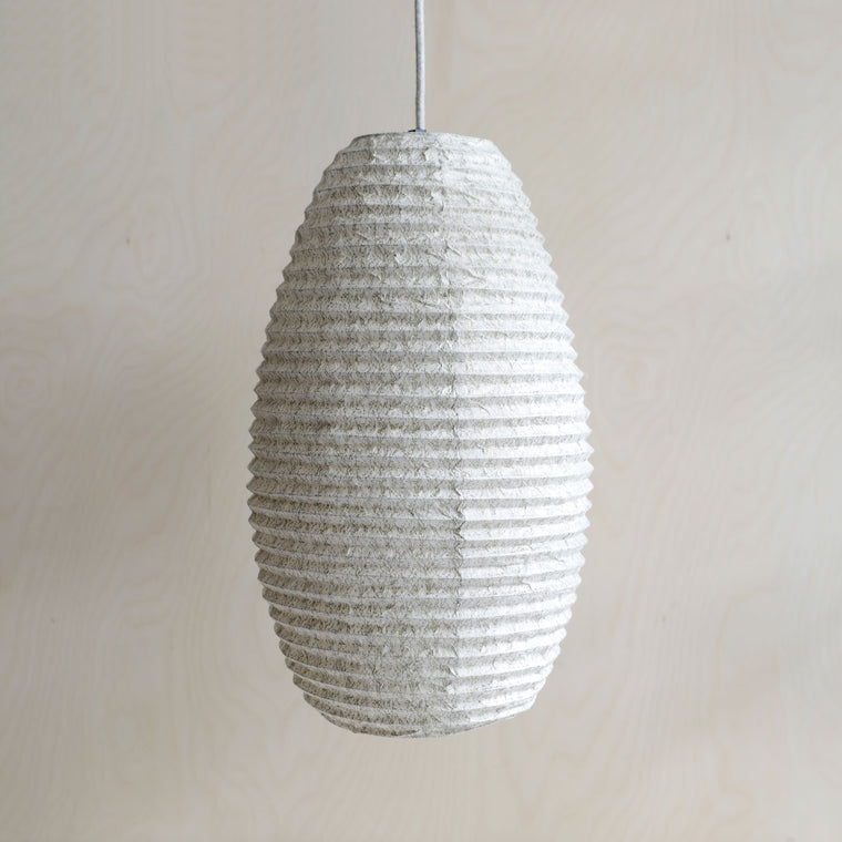 Lokta paper lampshade - Berry twigs Gold