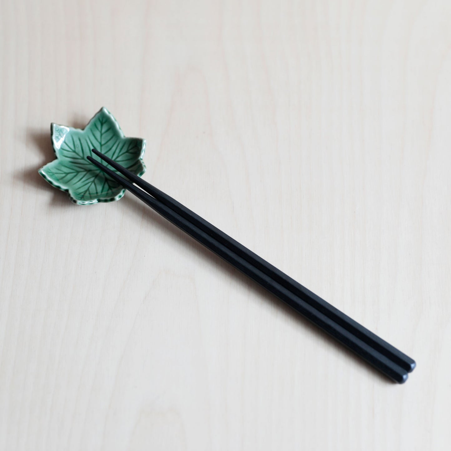 Green Acer leaf mini saucer