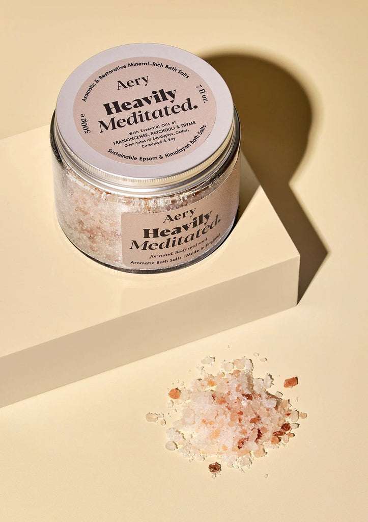 Heavily Meditated Bath Salts - Frankincense Patchouli and Thyme