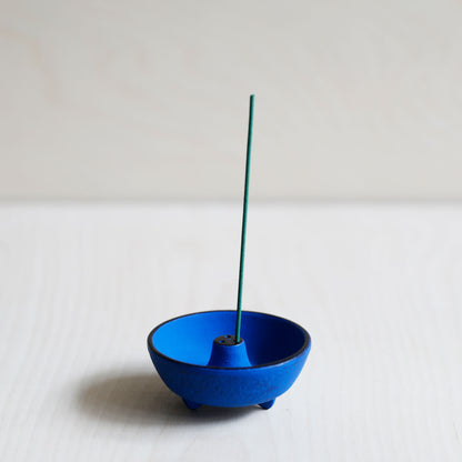 Iwachu Cast Iron Incense Burner - Blue