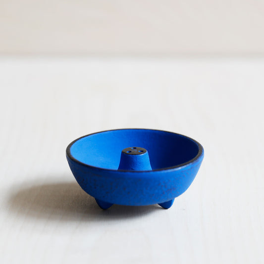 Iwachu Cast Iron Incense Burner - Blue