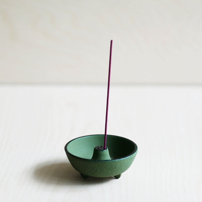 Iwachu Cast Iron Incense Burner - Green