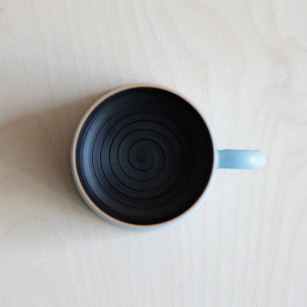 Porcelain Lake Glaze Coffee Mug from Jingdezhen