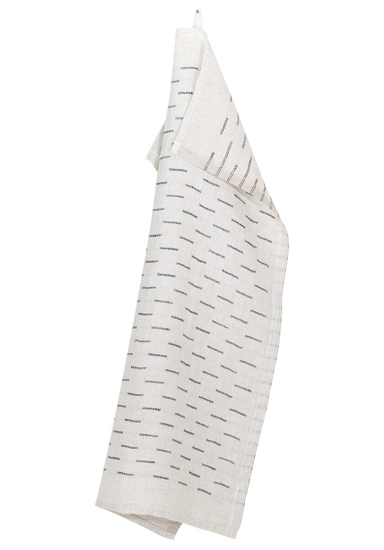 Lined Linen Bath Towel  - Dark Grey Linen