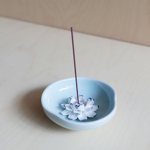 Lotus Incense Holder - Blue