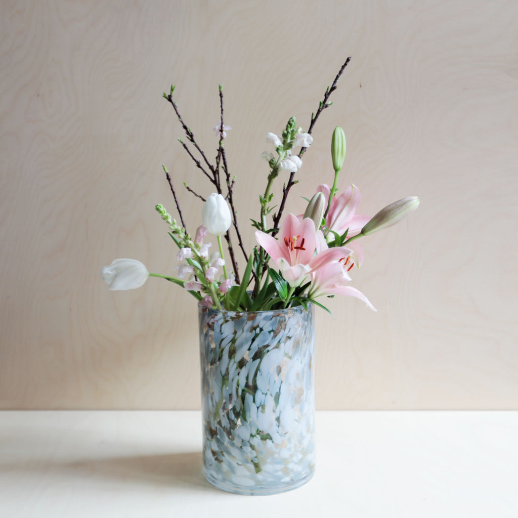 Marble Textured Vase - Short