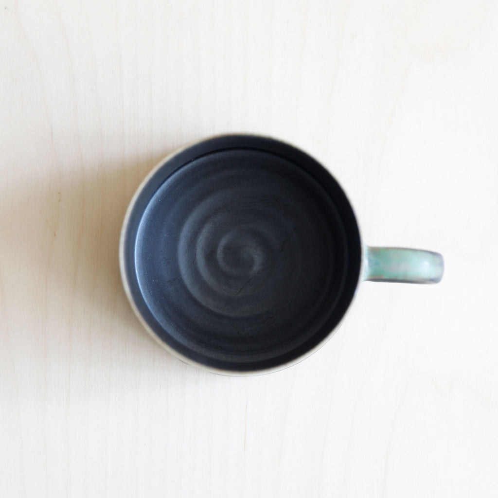 Porcelain Mountain Glaze Coffee Mug from Jingdezhen
