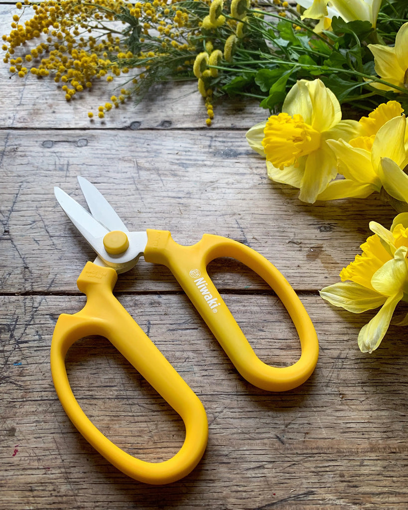 Flower Scissors - Yellow