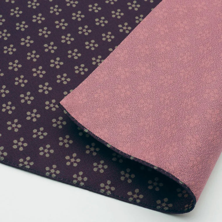 Reversible Furoshiki Cloth Small -  Rikyubai (Japanese Apricot) Purple/Pink